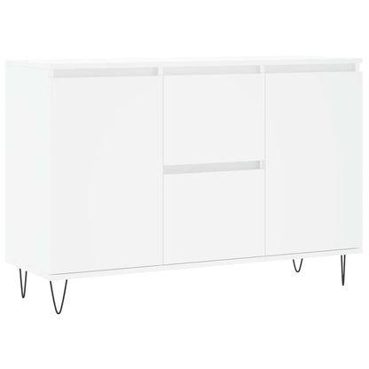 Credenza Bianca 101,5x35x70 cm in Legno Multistrato