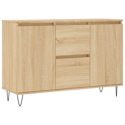 Credenza Rovere Sonoma 101,5x35x70 cm in Legno Multistrato