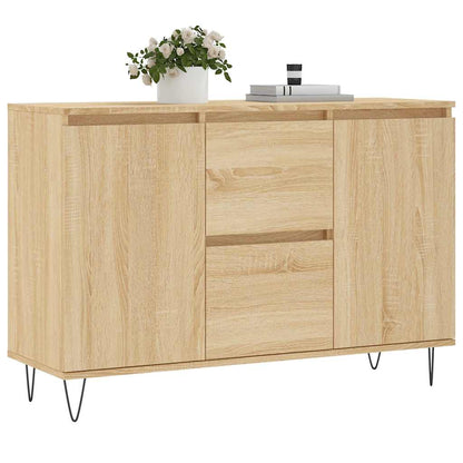 Credenza Rovere Sonoma 101,5x35x70 cm in Legno Multistrato