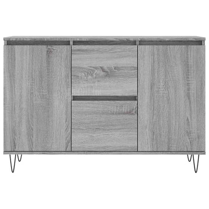 Credenza Grigio Sonoma 101,5x35x70 cm in Legno Multistrato
