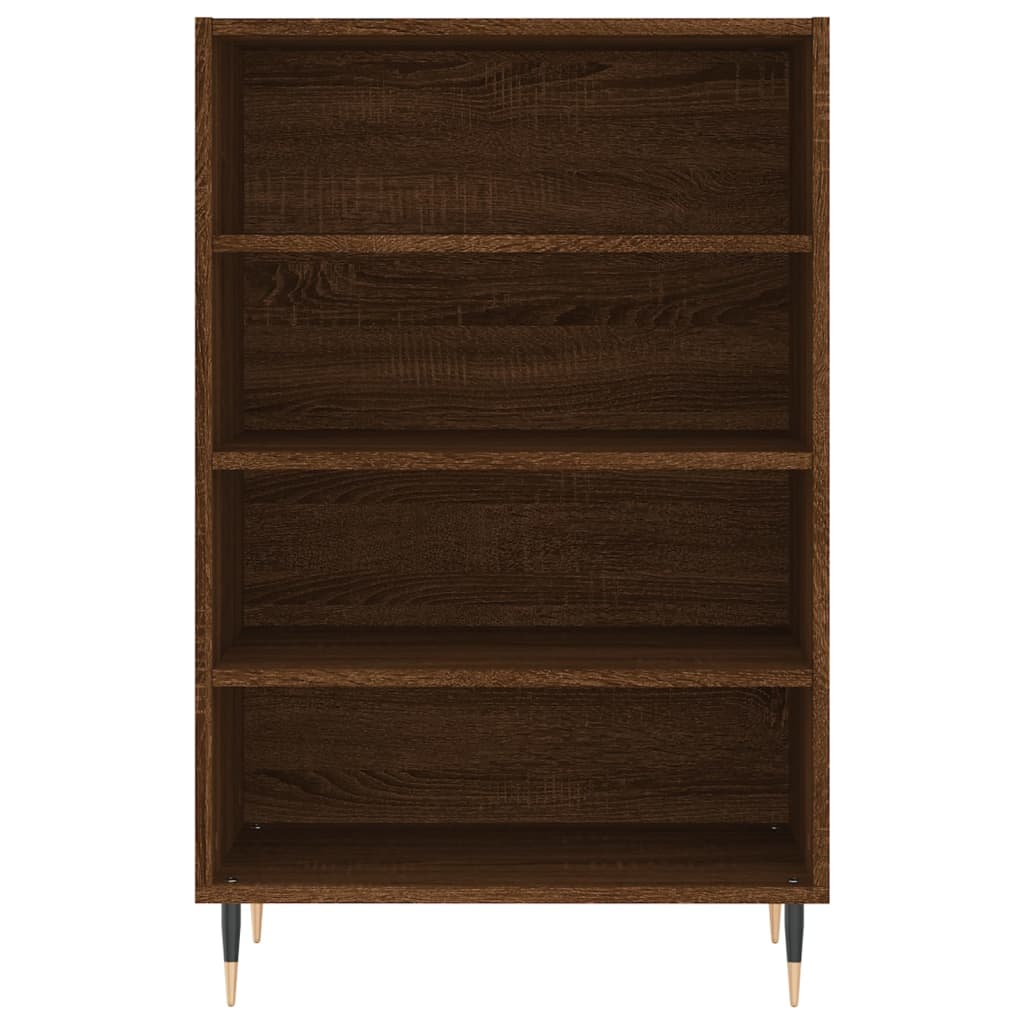 Credenza Rovere Marrone 57x35x90 cm in Legno Multistrato