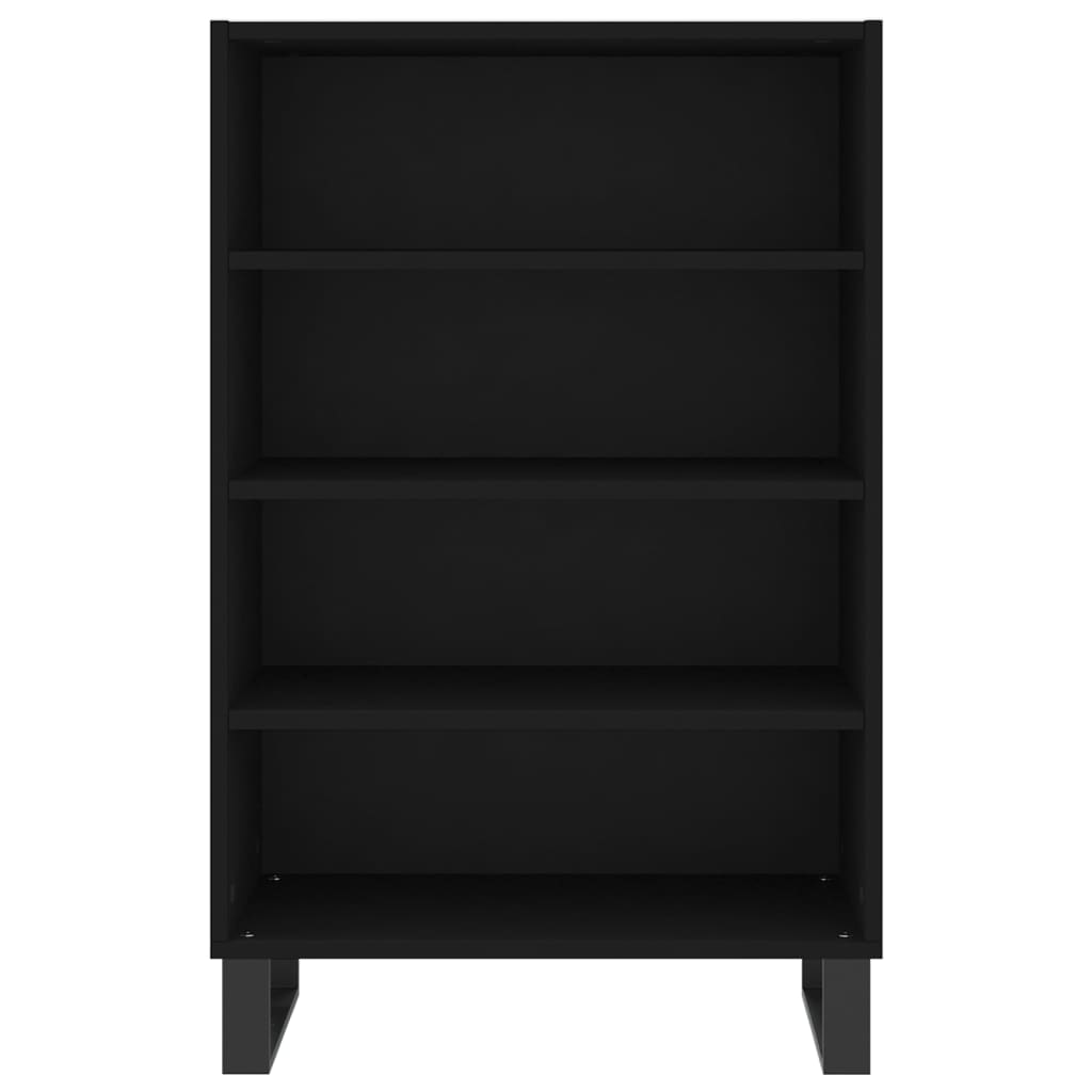 Credenza Nera 57x35x90 cm in Legno Multistrato
