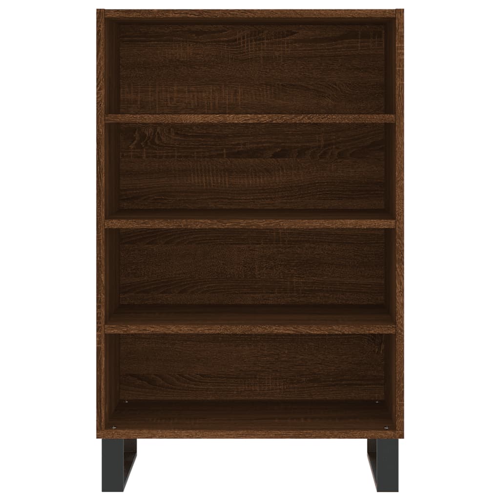 Credenza Rovere Marrone 57x35x90 cm in Legno Multistrato