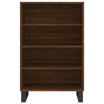 Credenza Rovere Marrone 57x35x90 cm in Legno Multistrato