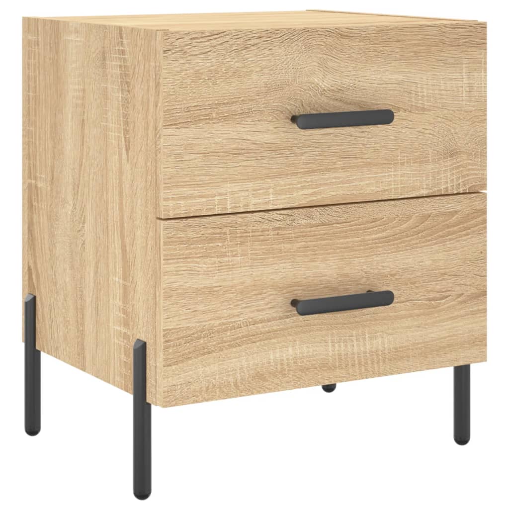 Comodino Rovere Sonoma 40x35x47,5 cm in Legno Multistrato