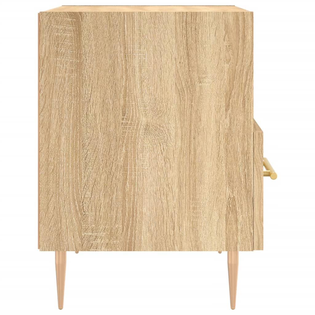 Comodino Rovere Sonoma 40x35x47,5 cm in Legno Multistrato