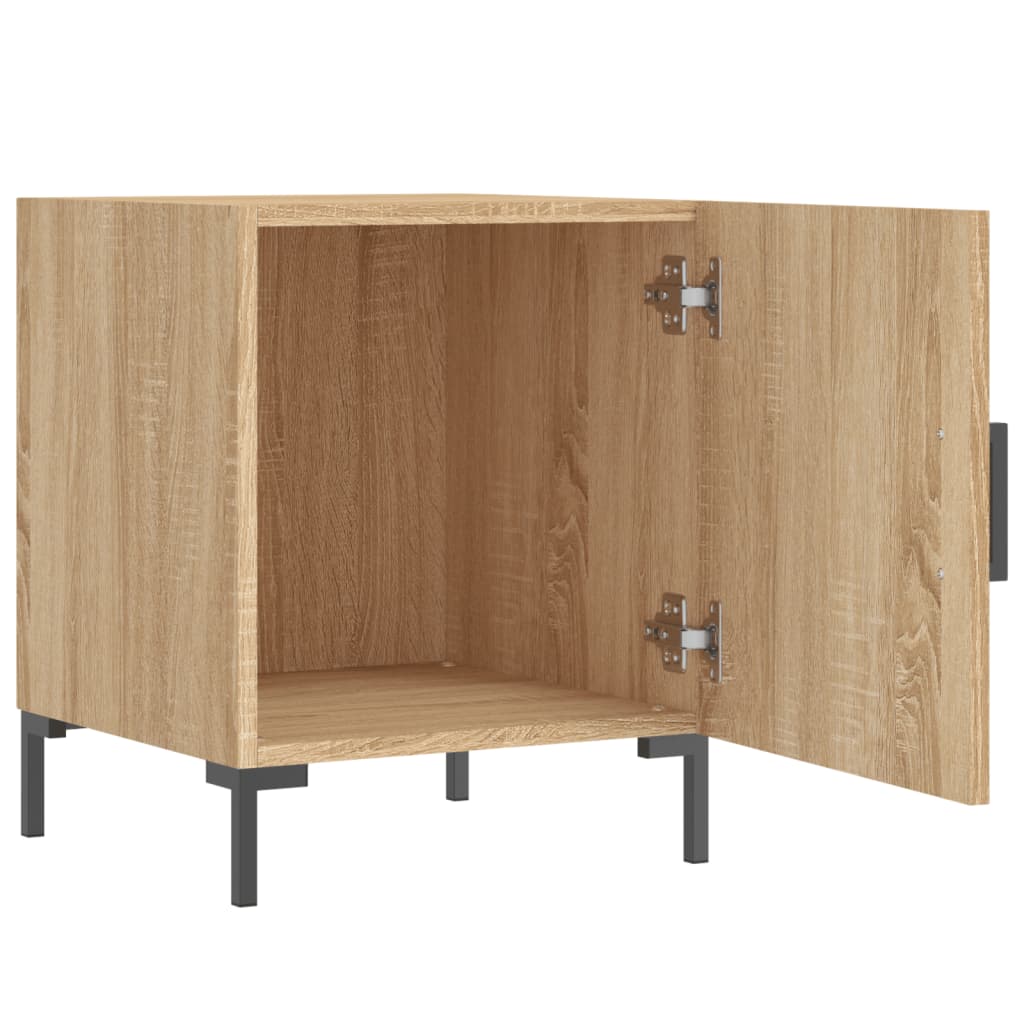 Comodino Rovere Sonoma 40x40x50 cm in Legno Multistrato