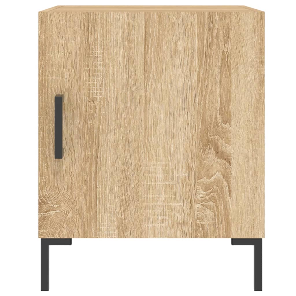 Comodino Rovere Sonoma 40x40x50 cm in Legno Multistrato
