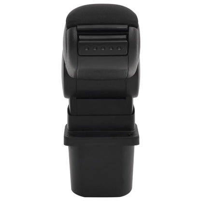 Bracciolo per Auto Nero 12x31x(29,5-47) cm in ABS