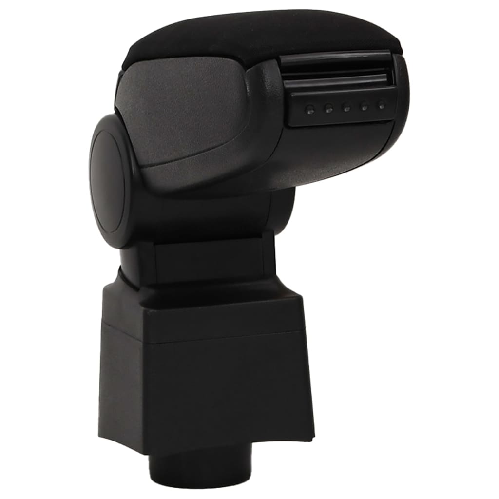 Bracciolo per Auto Nero 12x34x(35-47) cm in ABS