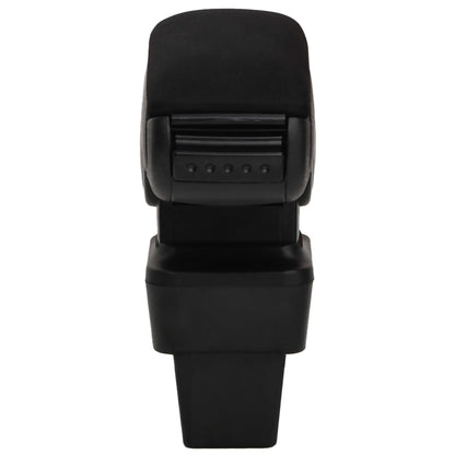 Bracciolo per Auto Nero 13x34x(33-46) cm in ABS