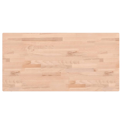 Piano Tavolo 80x40x1,5cm Rettangolare Legno Massello Faggio