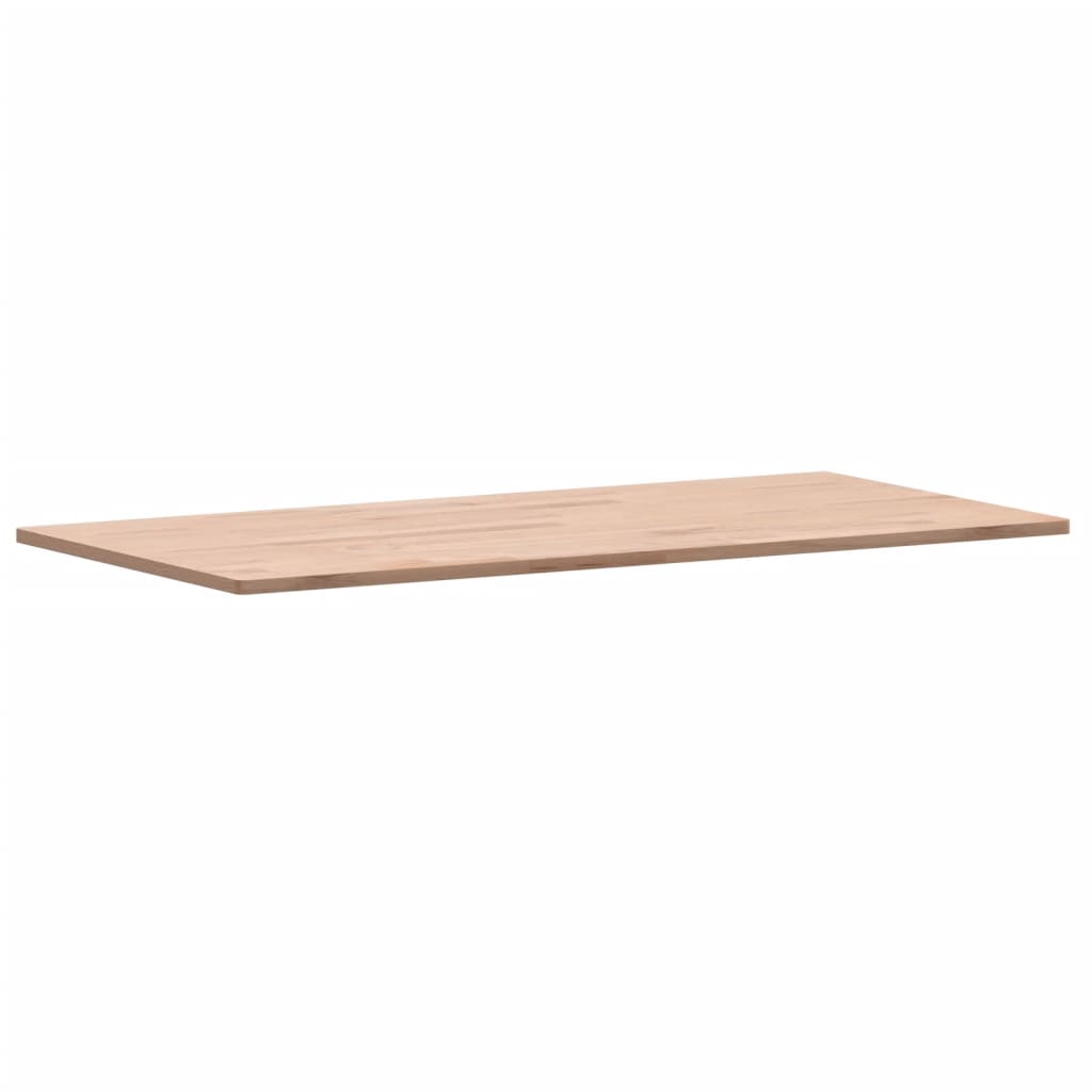 Piano Tavolo 80x40x1,5cm Rettangolare Legno Massello Faggio