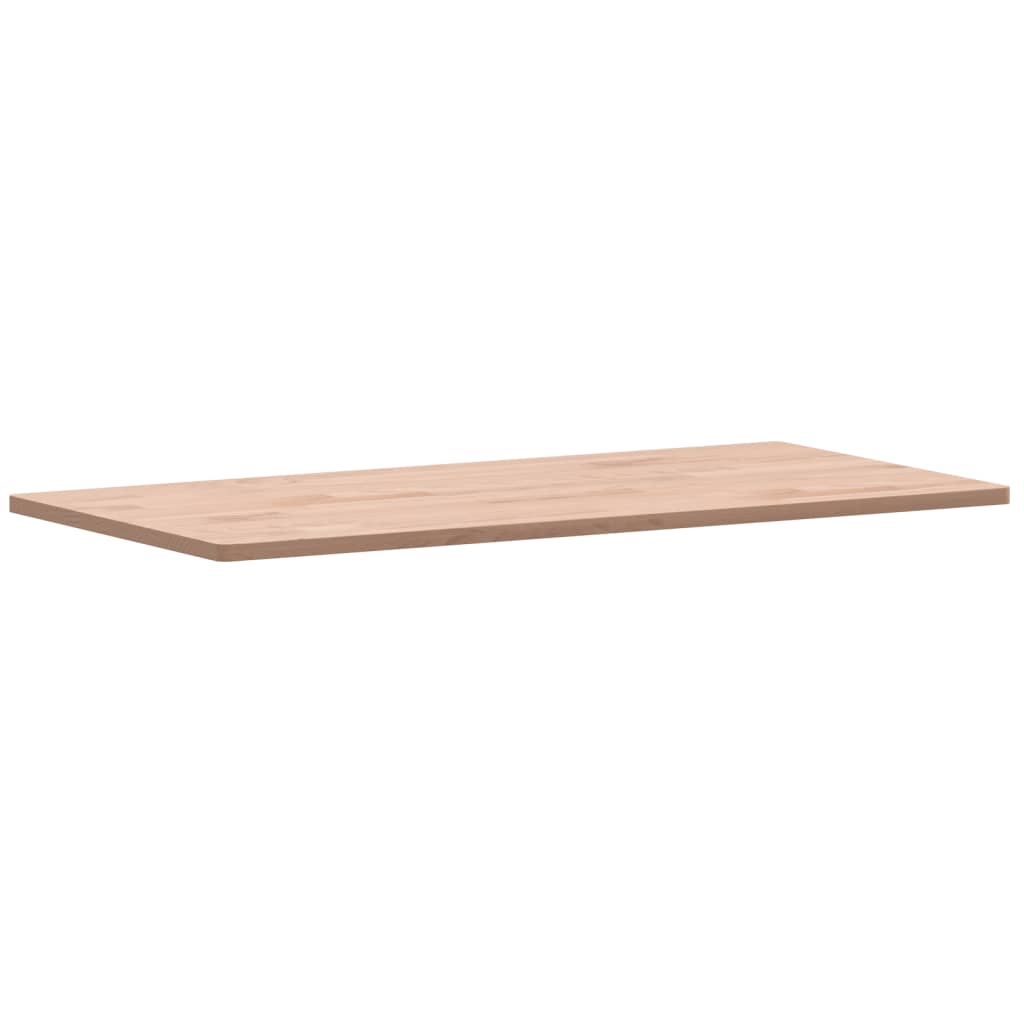 Piano Tavolo 100x50x1,5cm Rettangolare Legno Massello Faggio