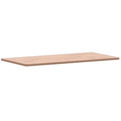 Piano Tavolo 100x50x1,5cm Rettangolare Legno Massello Faggio