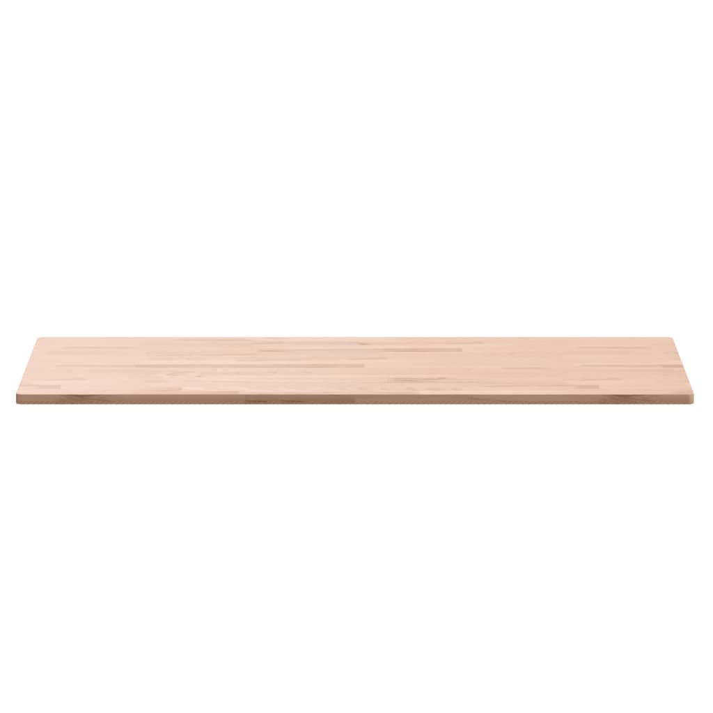 Piano Tavolo 100x50x1,5cm Rettangolare Legno Massello Faggio