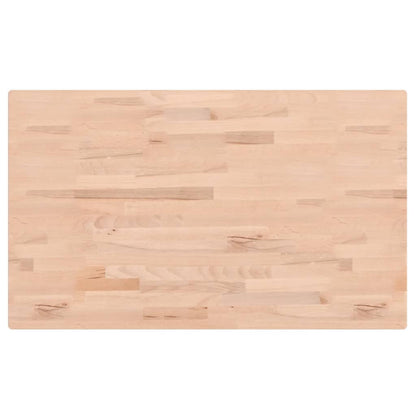 Piano Tavolo 100x60x1,5cm Rettangolare Legno Massello Faggio