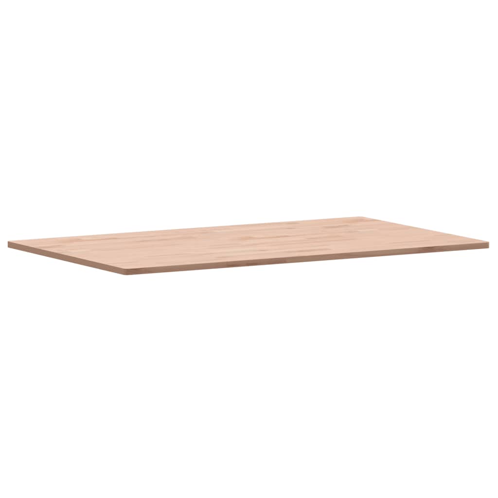 Piano Tavolo 100x60x1,5cm Rettangolare Legno Massello Faggio