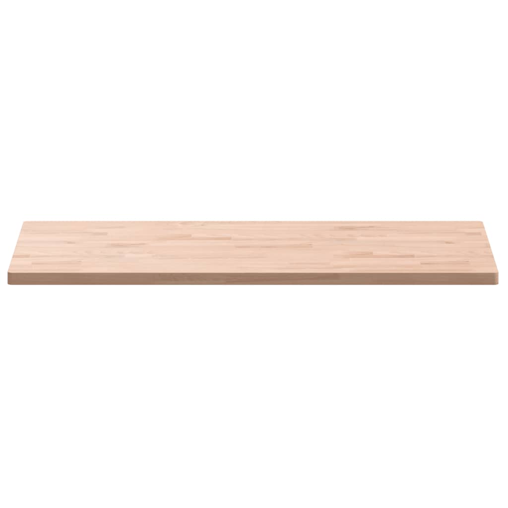 Piano Tavolo 100x50x2,5cm Rettangolare Legno Massello di Faggio