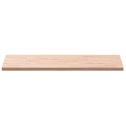 Piano Tavolo 100x50x2,5cm Rettangolare Legno Massello di Faggio