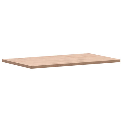 Piano Tavolo 100x60x2,5cm Rettangolare Legno Massello di Faggio