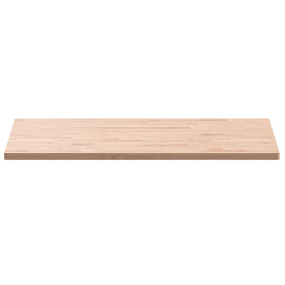 Piano Tavolo 100x60x2,5cm Rettangolare Legno Massello di Faggio