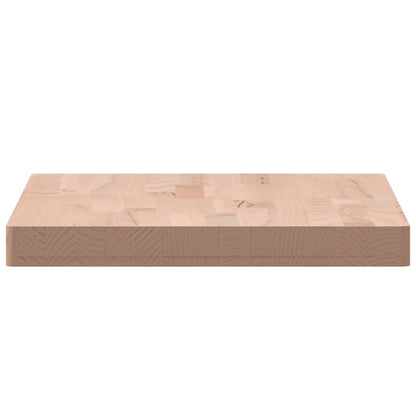 Piano Tavolo 60x40x4cm Rettangolare Legno Massello di Faggio