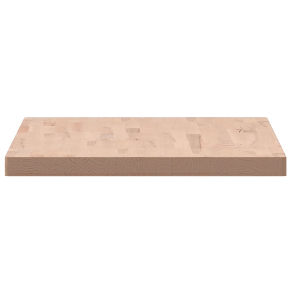 Piano Tavolo 100x60x4cm Rettangolare Legno Massello di Faggio