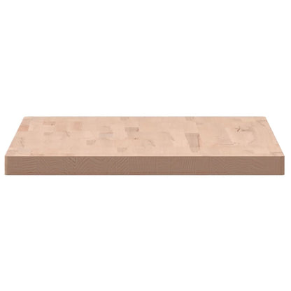 Piano Tavolo 100x60x4cm Rettangolare Legno Massello di Faggio