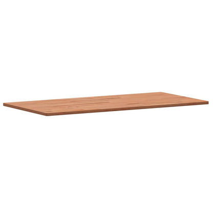 Piano Tavolo 80x40x1,5cm Rettangolare Legno Massello Faggio
