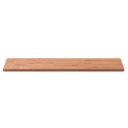 Piano Tavolo 80x40x1,5cm Rettangolare Legno Massello Faggio