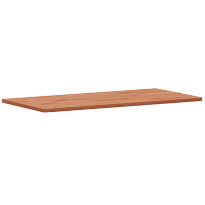 Piano Tavolo 100x50x1,5cm Rettangolare Legno Massello Faggio