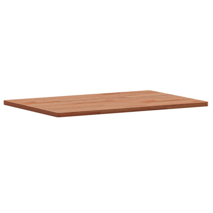 Piano Tavolo 60x40x1,5cm Rettangolare Legno Massello Faggio