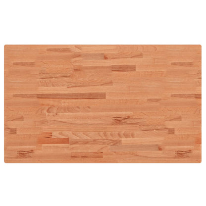 Piano Tavolo 100x60x1,5cm Rettangolare Legno Massello Faggio