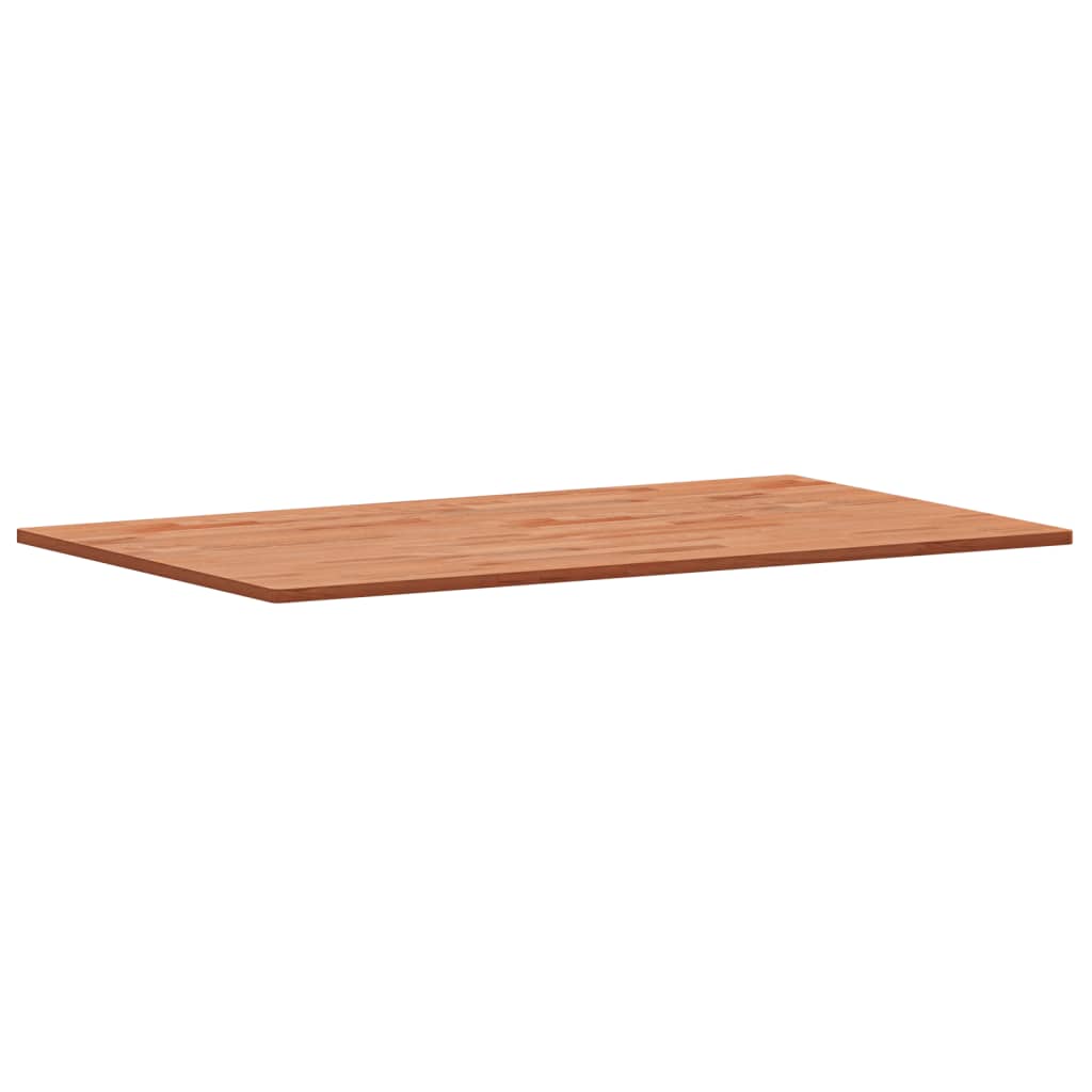 Piano Tavolo 100x60x1,5cm Rettangolare Legno Massello Faggio