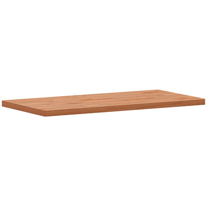 Piano Tavolo 80x40x2,5cm Rettangolare Legno Massello di Faggio