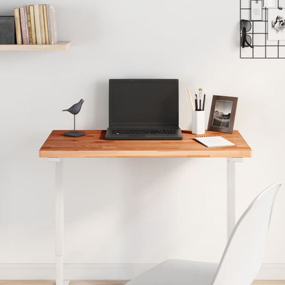 Piano Tavolo 80x40x2,5cm Rettangolare Legno Massello di Faggio