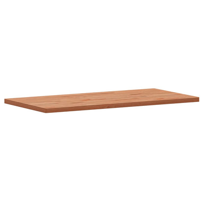 Piano Tavolo 100x50x2,5cm Rettangolare Legno Massello di Faggio