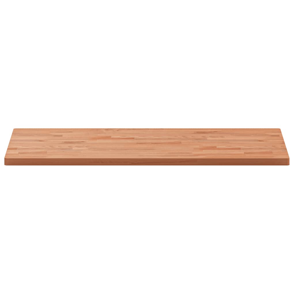 Piano Tavolo 100x50x2,5cm Rettangolare Legno Massello di Faggio