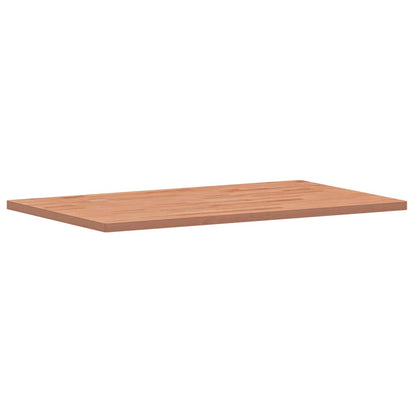 Piano Tavolo 100x60x2,5cm Rettangolare Legno Massello di Faggio