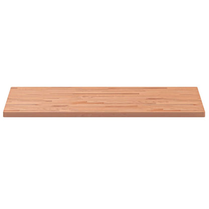 Piano Tavolo 100x60x2,5cm Rettangolare Legno Massello di Faggio