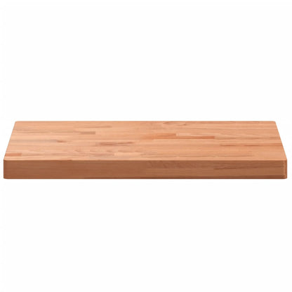 Piano Tavolo 80x40x4cm Rettangolare Legno Massello di Faggio