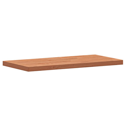 Piano Tavolo 100x50x4cm Rettangolare Legno Massello di Faggio