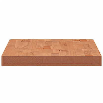 Piano Tavolo 100x50x4cm Rettangolare Legno Massello di Faggio