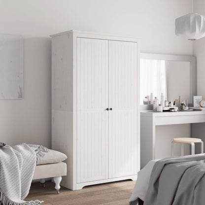 Armadio BODO 99x53,5x173 cm in Legno Massello di Pino Bianco