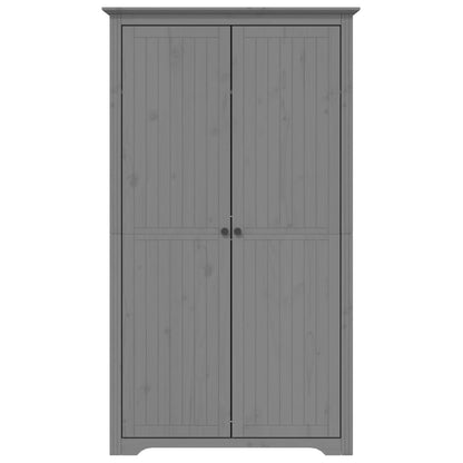 Armadio BODO 99x53,5x173 cm in Legno Massello di Pino Grigio