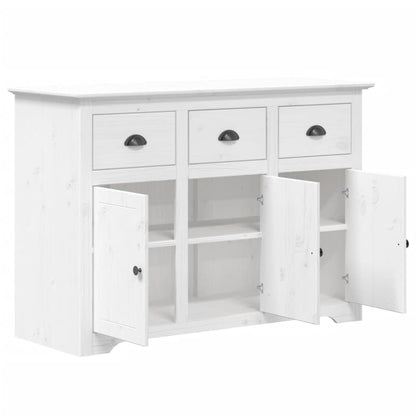 Credenza BODO 115,5x44x80 cm in Legno Massello di Pino Bianco