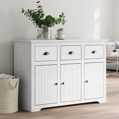 Credenza BODO 115,5x44x80 cm in Legno Massello di Pino Bianco