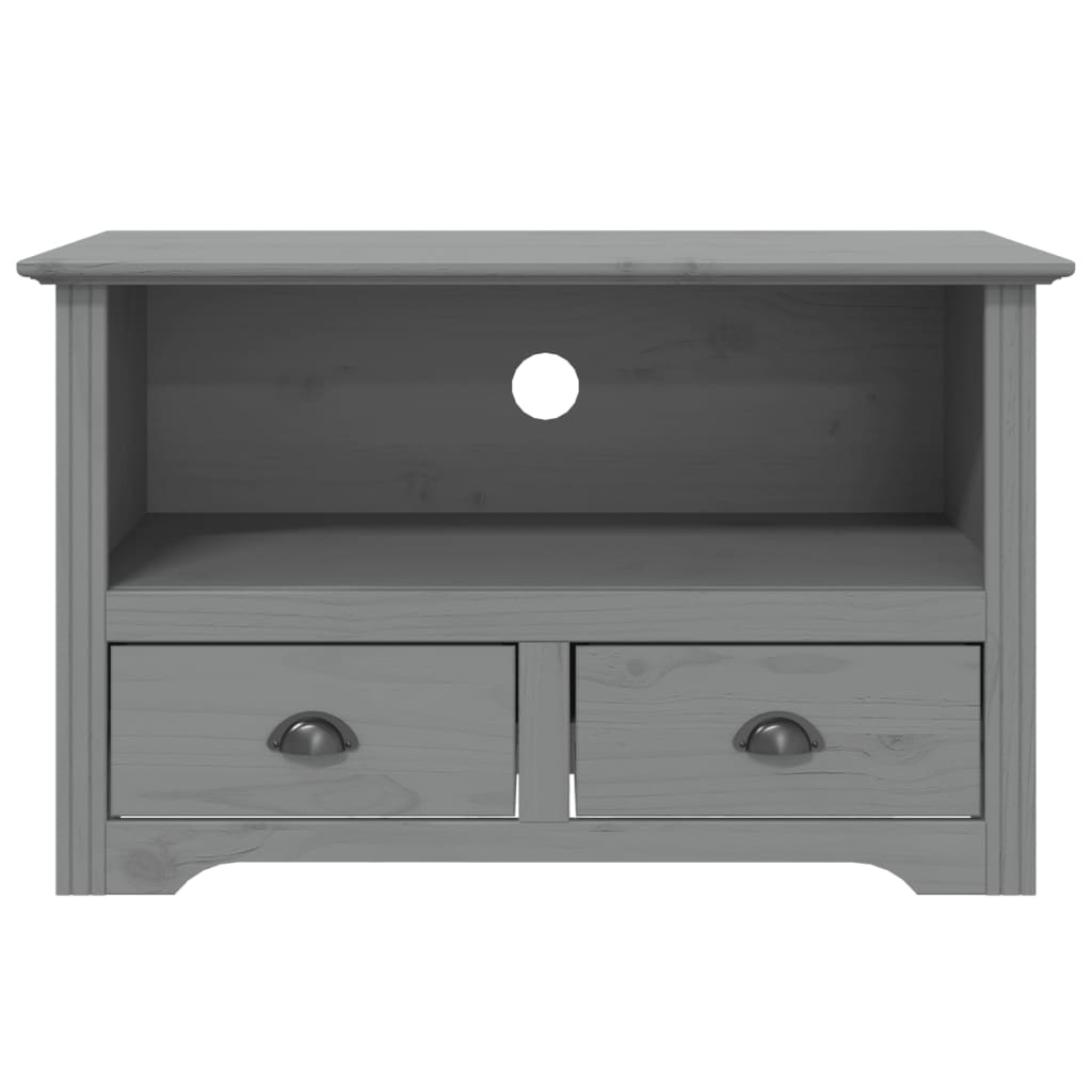 Mobile TV 2 Cassetti BODO 91,5x44,5x56 cm Massello Pino Grigio