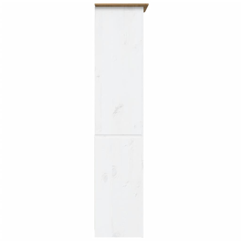 Libreria BODO 5 Ripiani 82x40x173cm Legno Massello Pino Marrone